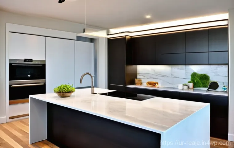 부동산 시장의 스마트 홈 트렌드 - **Prompt:** A bright and inviting home entryway, showcasing advanced smart security. The scene featu...